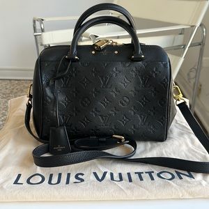 Louis Vuitton Speedy 25 Bandouliere NM Handbag Monogram Empreinte Leather